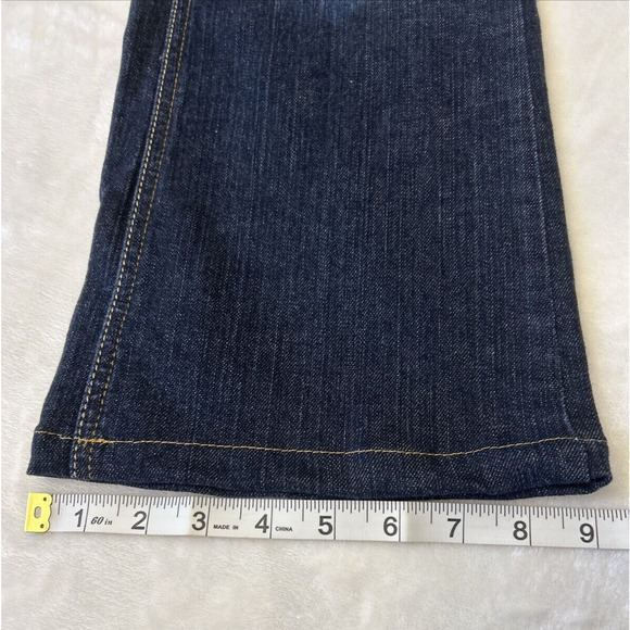 TOMMY HILFIGER Women’s HOPE BOOT Cut Jeans Size 10S Dark Wash Western Boho - Picture 6 of 9